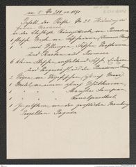 k.k. naturhistorisches Hofmuseum, Intendanzakten 1885-1896 (Hauer), Aktenzahl Z.541.b/1891, Seite 1